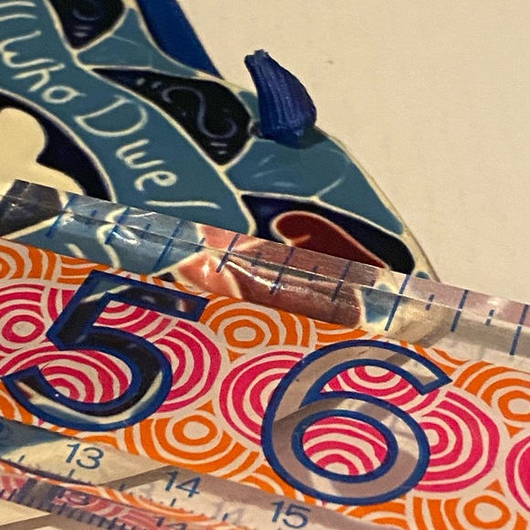 Vtg J Duban Designs Hanging Ceramic Tile Handcrafted Cross Lord Bless This Home - Picture 5 of 6